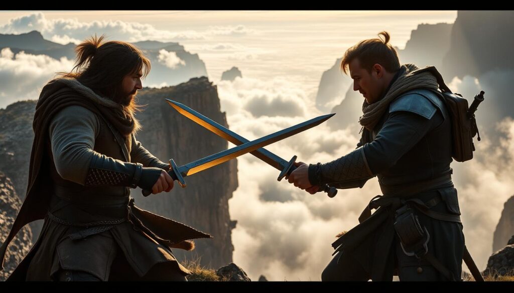 action-dialogue balance in adventure stories